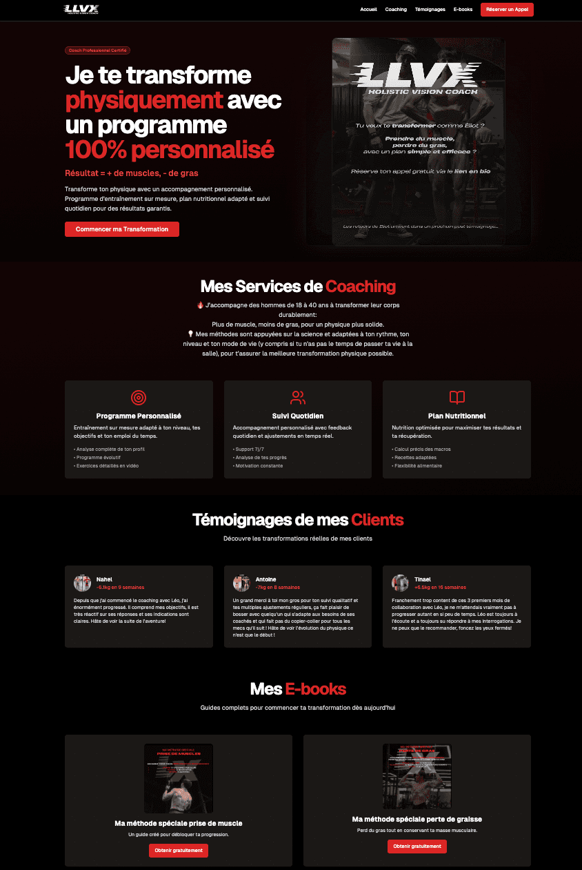 Prévisualisation de LLVX Coaching